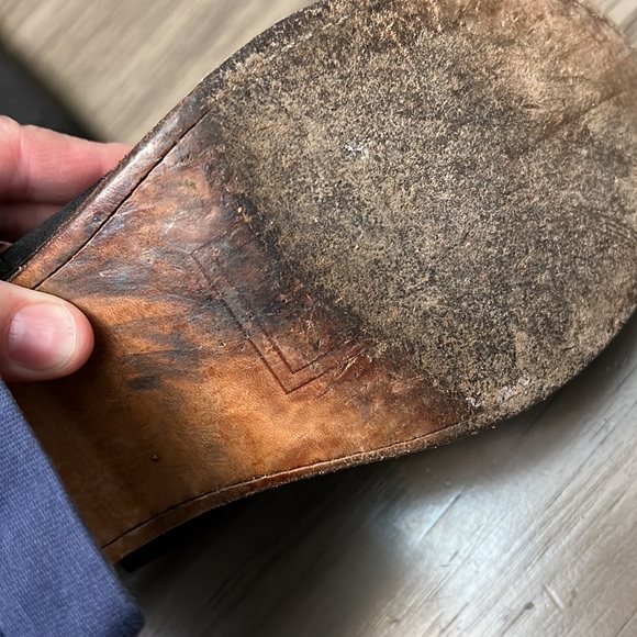 FRYE CARMEN HARNESS BLACK LEATHER BOOTS 7.5 - Picture 16 of 16